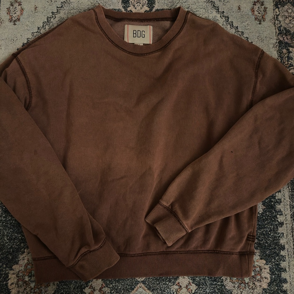 BDG Urban Outfitters brown crewneck sweatshirt